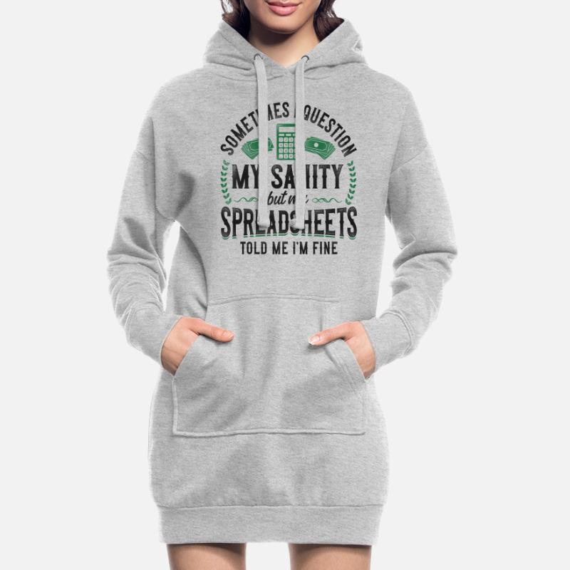 Comptable Comptable Comptable Comptabilité Sweat-shirt à capuche long Femme