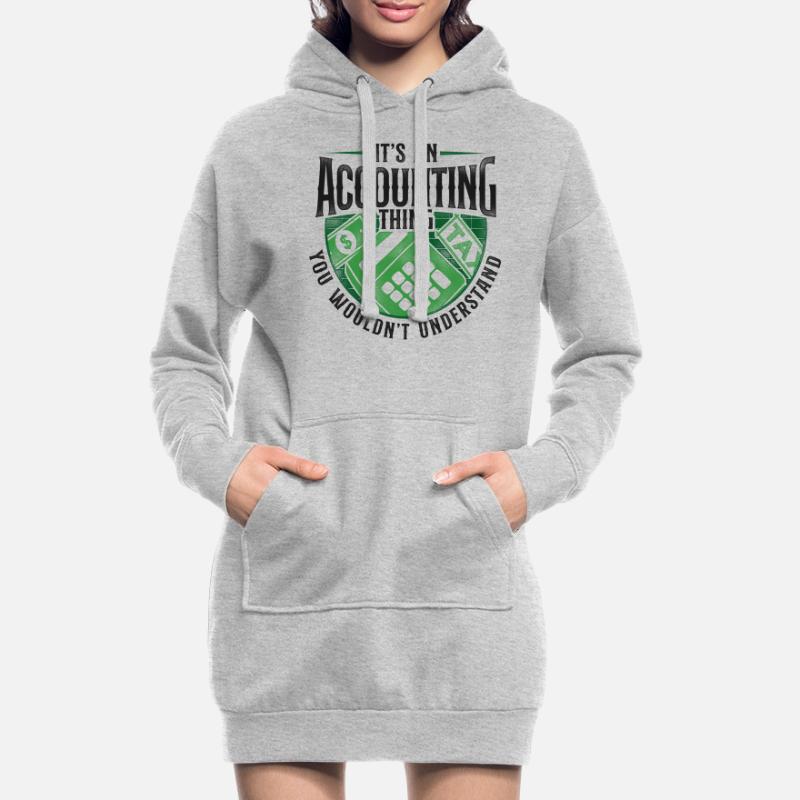 Comptable Comptable Comptable Comptabilité Sweat-shirt à capuche long Femme