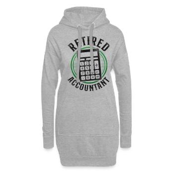 Accountant Bookkeeper Accounting - Hoodie-Kleid - Grau meliert - Vorne