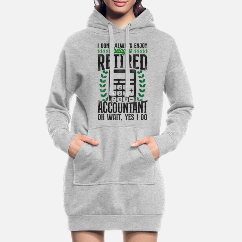 Comptable Comptable Comptable Comptabilité Sweat-shirt à capuche long Femme