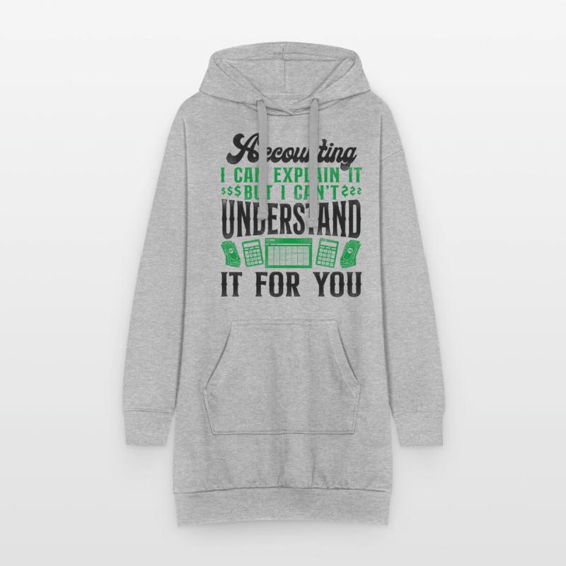 Comptable Comptable Comptable Comptabilité Sweat-shirt à capuche long Femme
