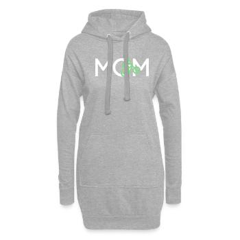 Mountainbike Mama - Hoodie-Kleid - Grau meliert - Vorne