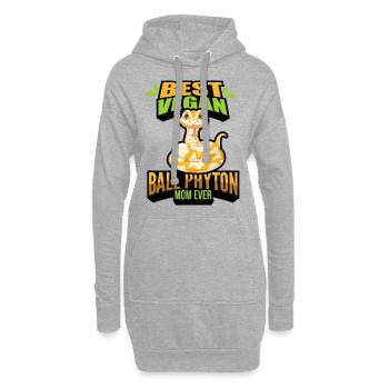 Schlangen - Hoodie-Kleid - Grau meliert - Vorne