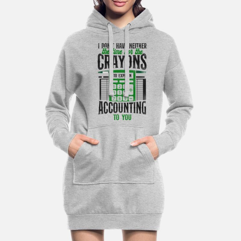 Comptable Comptable Comptable Comptabilité Sweat-shirt à capuche long Femme