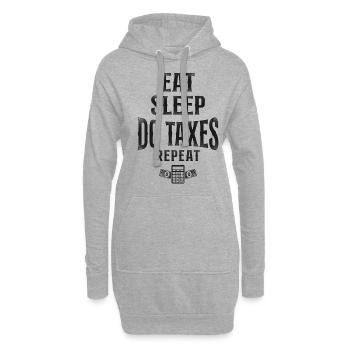 Comptable Comptable Comptable Comptabilité - Sweat-shirt à capuche long Femme - gris chiné - Devant