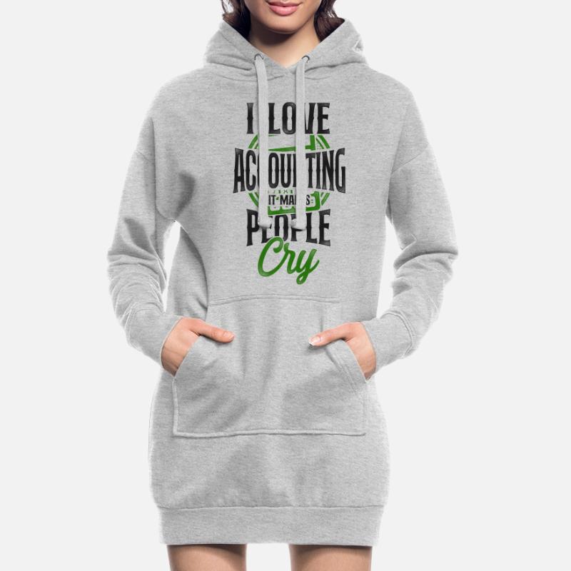 Comptable Comptable Comptable Comptabilité Sweat-shirt à capuche long Femme