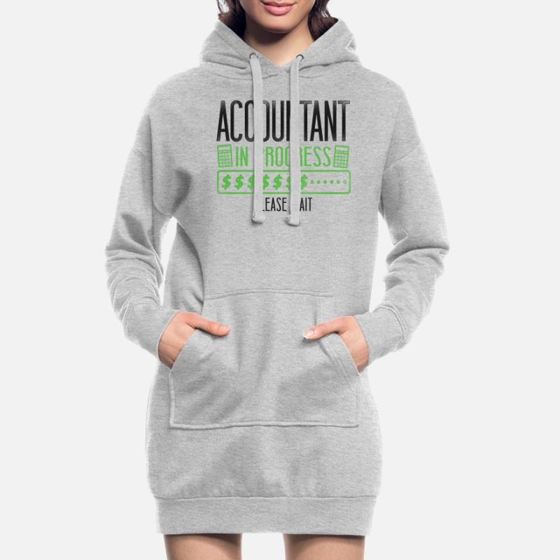 Comptable Comptable Comptable Comptabilité Sweat-shirt à capuche long Femme