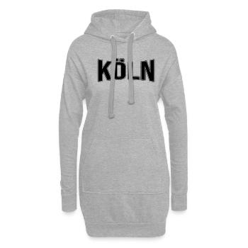 Cologne - Sweat-shirt à capuche long Femme - gris chiné - Devant