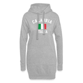 Calabria Italia Italy - Hoodie-Kleid - Grau meliert - Vorne