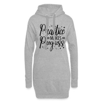 Student Education Studying Progress Study Time - Hoodie Dress - heather grey - Front