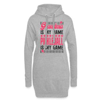 Pickleball Grandma Grandma Is My - Hoodie-Kleid - Grau meliert - Vorne