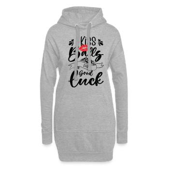Pocketologist Billard Pool Billard 8 Weiblicher - Hoodie-Kleid - Grau meliert - Vorne