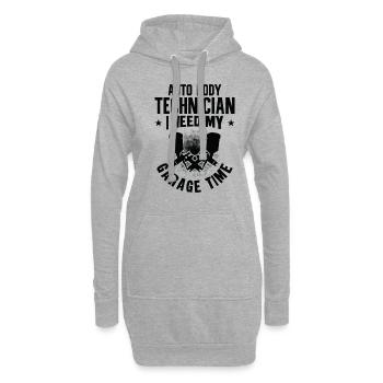 Technicien de carrosserie Réparation de véhicule Entretien de voiture - Sweat-shirt à capuche long Femme - gris chiné - Devant
