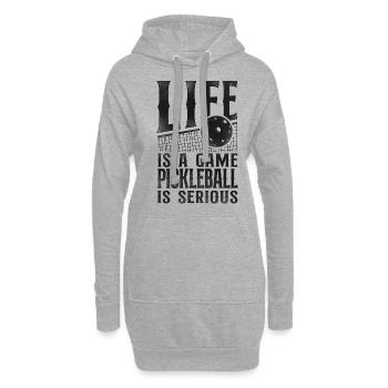 Pickleball Life Is A Game - Hoodie-Kleid - Grau meliert - Vorne