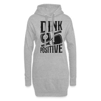 Pickleball Pun Dink Positif - Sweat-shirt à capuche long Femme - gris chiné - Devant