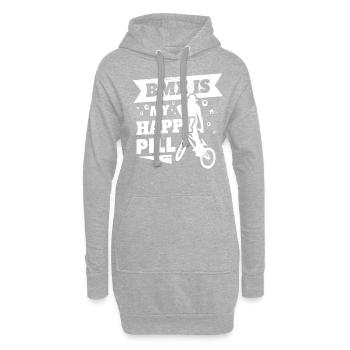 Le BMX - Sweat-shirt à capuche long Femme - gris chiné - Devant