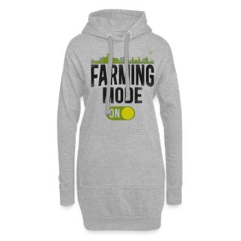 Farming Farmer Tractor Vintage - Hoodie-Kleid - Grau meliert - Vorne