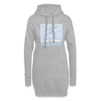 Skieurs de fond biathlon de fond - Sweat-shirt à capuche long Femme - gris chiné - Devant