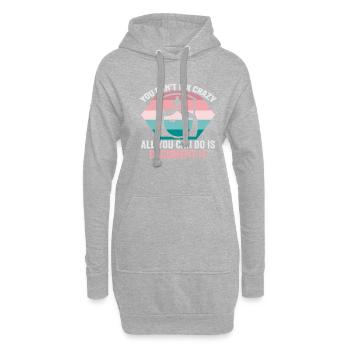 Infirmière Vous ne pouvez pas réparer une infirmière folle - Sweat-shirt à capuche long Femme - gris chiné - Devant