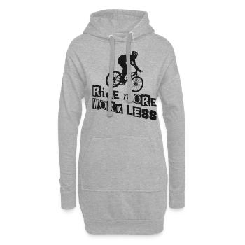 Enduro VTT VTT Équitation - Sweat-shirt à capuche long Femme - gris chiné - Devant