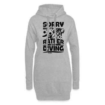 Tauchen Scuba Tauchlehrer Urlaub Sommer Geschenk - Hoodie-Kleid - Grau meliert - Vorne