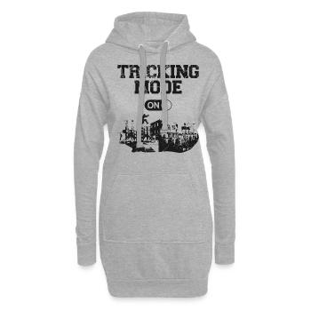 Parkour Free Running Traceur - Sweat-shirt à capuche long Femme - gris chiné - Devant