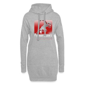 Running Marathon Runner Running - Sweat-shirt à capuche long Femme - gris chiné - Devant