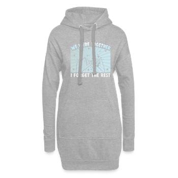 Cadeau d’amitié pour bon ami - Sweat-shirt à capuche long Femme - gris chiné - Devant