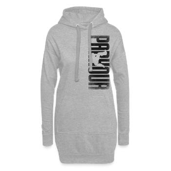 Parkour Free Running Traceur - Hoodie-Kleid - Grau meliert - Vorne