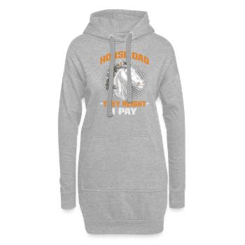 Design équestre et équestre pour les amoureux des chevaux - Sweat-shirt à capuche long Femme - gris chiné - Devant