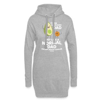 Je suis un père avocat comme un père normal - Sweat-shirt à capuche long Femme - gris chiné - Devant