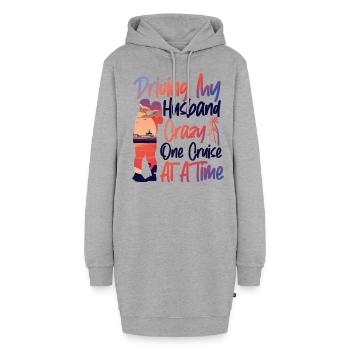 Croisière Vacances Mari Femme - Sweat-shirt à capuche long Femme - gris chiné - Devant