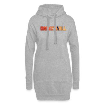 Basket-ball - Sweat-shirt à capuche long Femme - gris chiné - Devant