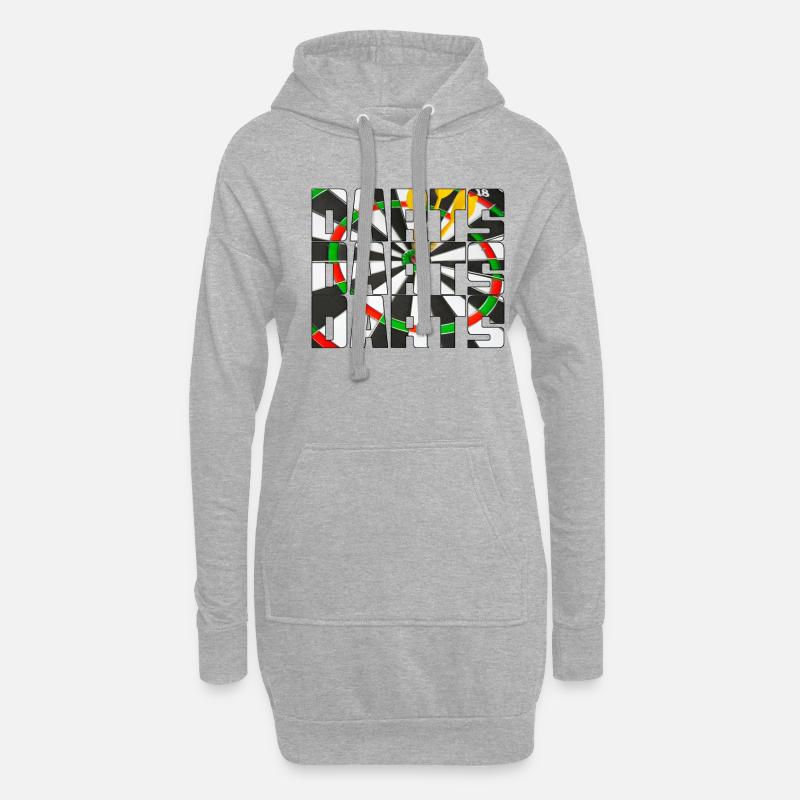 Dart - Hoodie-Kleid - Grau meliert