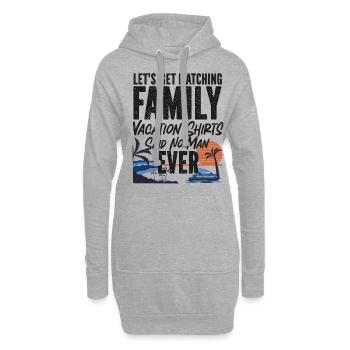 Cruise Ship Vacation Family - Hoodie-Kleid - Grau meliert - Vorne