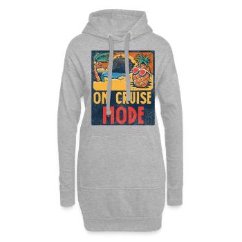 Cruise Ship Vacation Vintage On - Hoodie-Kleid - Grau meliert - Vorne