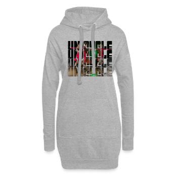 Einrad fahren - Hoodie-Kleid - Grau meliert - Vorne