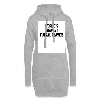 World's Okayest Futsal Player Indoor Soccer Footba - Hoodie-Kleid - Grau meliert - Vorne