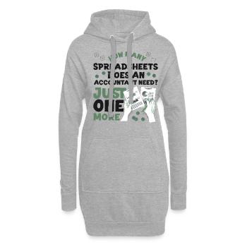 Accountant Bookkeeper Accounting - Hoodie-Kleid - Grau meliert - Vorne
