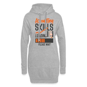 Accountant Bookkeeper Accounting - Hoodie-Kleid - Grau meliert - Vorne