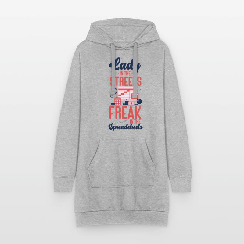 Comptable Comptable Comptable Sweat-shirt à capuche long Femme