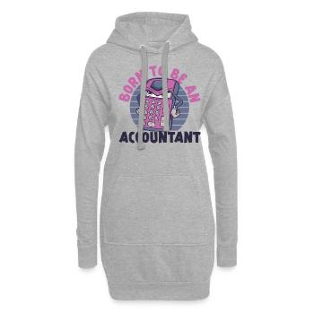 Accountant Bookkeeper Accounting - Hoodie-Kleid - Grau meliert - Vorne