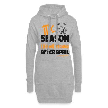 Accountant Bookkeeper Accounting - Hoodie-Kleid - Grau meliert - Vorne