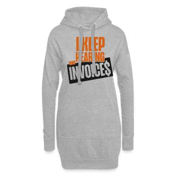 Accountant Bookkeeper Accounting I - Hoodie Dress - heather grey - Front
