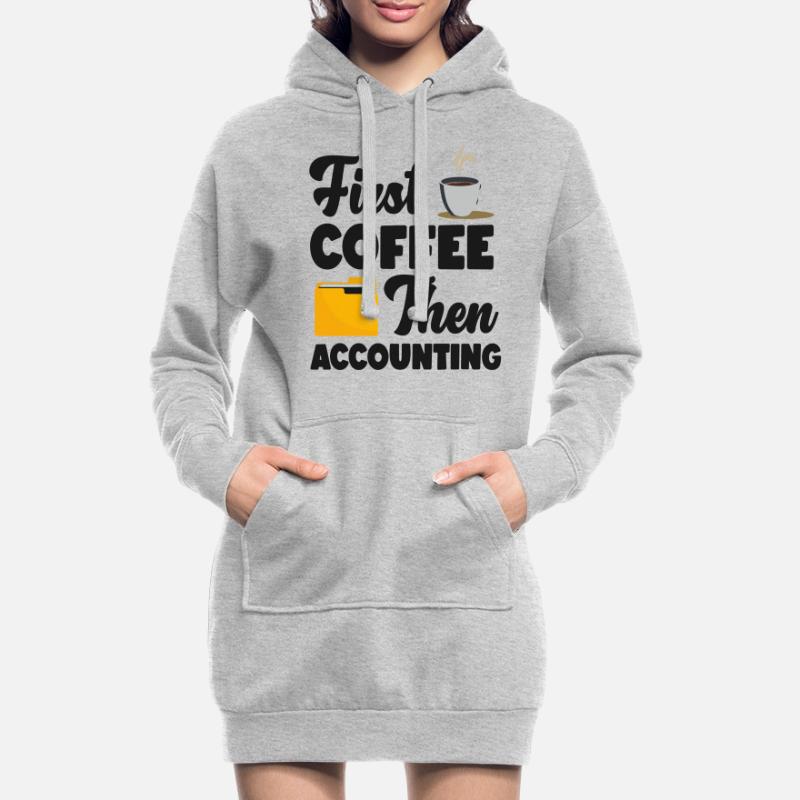 Comptable Comptable Comptable Sweat-shirt à capuche long Femme