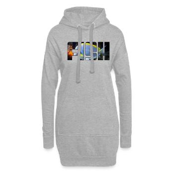 Poisson - Sweat-shirt à capuche long Femme - gris chiné - Devant
