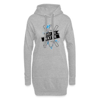 Just Add Water Rowing Kayaking Kayak Rower Paddlin - Hoodie-Kleid - Grau meliert - Vorne