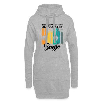 Viele - Hoodie-Kleid - Grau meliert - Vorne