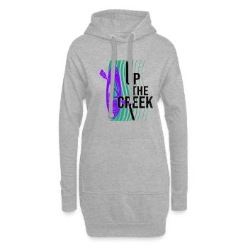 Up The Creek Kayaking Canoe Rower Paddle Rowing Ka - Hoodie-Kleid - Grau meliert - Vorne