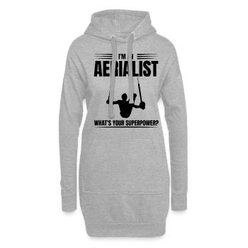 I'm An Arealist What's Your Superpower Gymnastics - Hoodie-Kleid - Grau meliert - Vorne